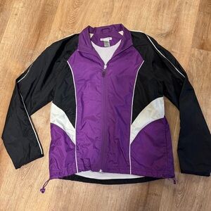 VTG Rebecca Malone Purple and Black windbreaker | Size Medium